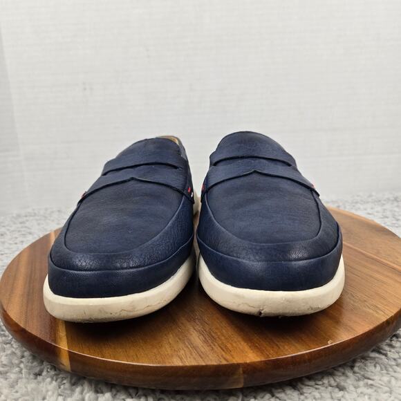 Sperry Mens 10.5 Top Sider Gold Cup Cabo Plushwave Navy Leather Penny Loafer - Picture 4 of 12